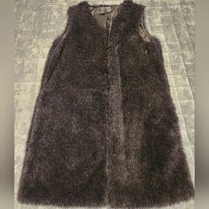 Windsor Black Faux Fur Vest